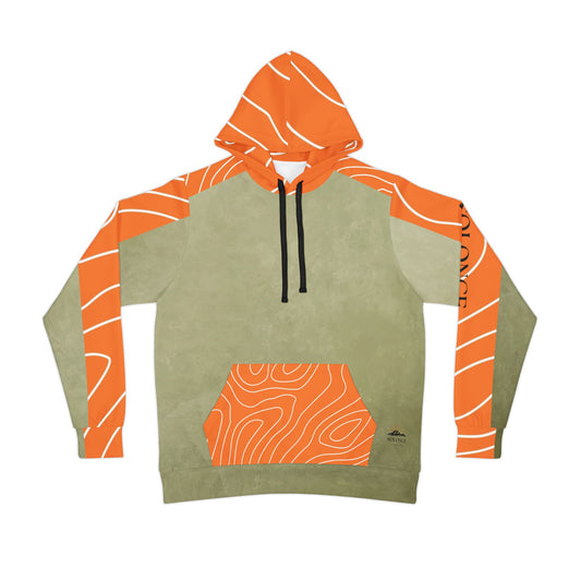 Hunting High-Vis Athletic Hoodie - Olive Design, Moisture Wicking