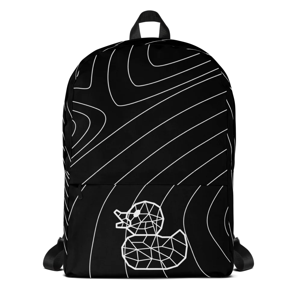 "Rubber Ducky" All-Over Polyester Print Backpack